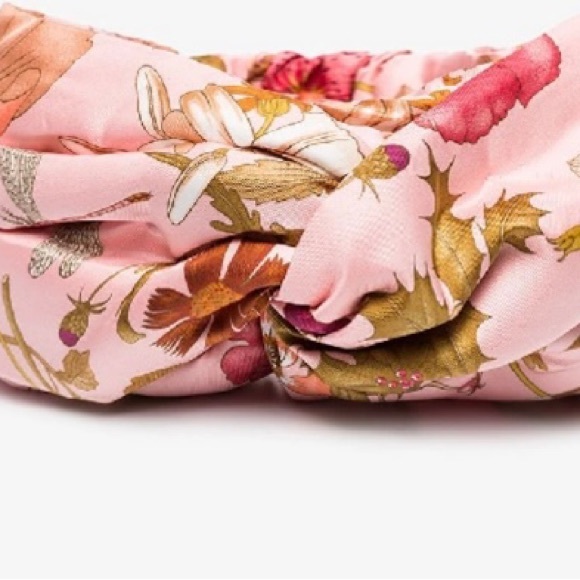 GUCCI-GG FLORA PRINT HEAD BAND-NWT - Picture 2 of 4
